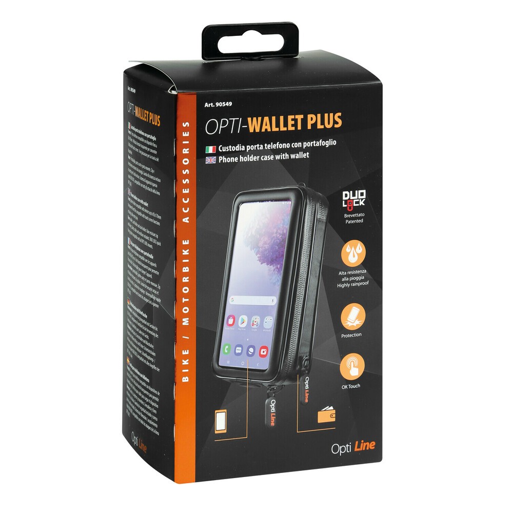 Opti Wallet Plus telefoonhouder met portemonnee